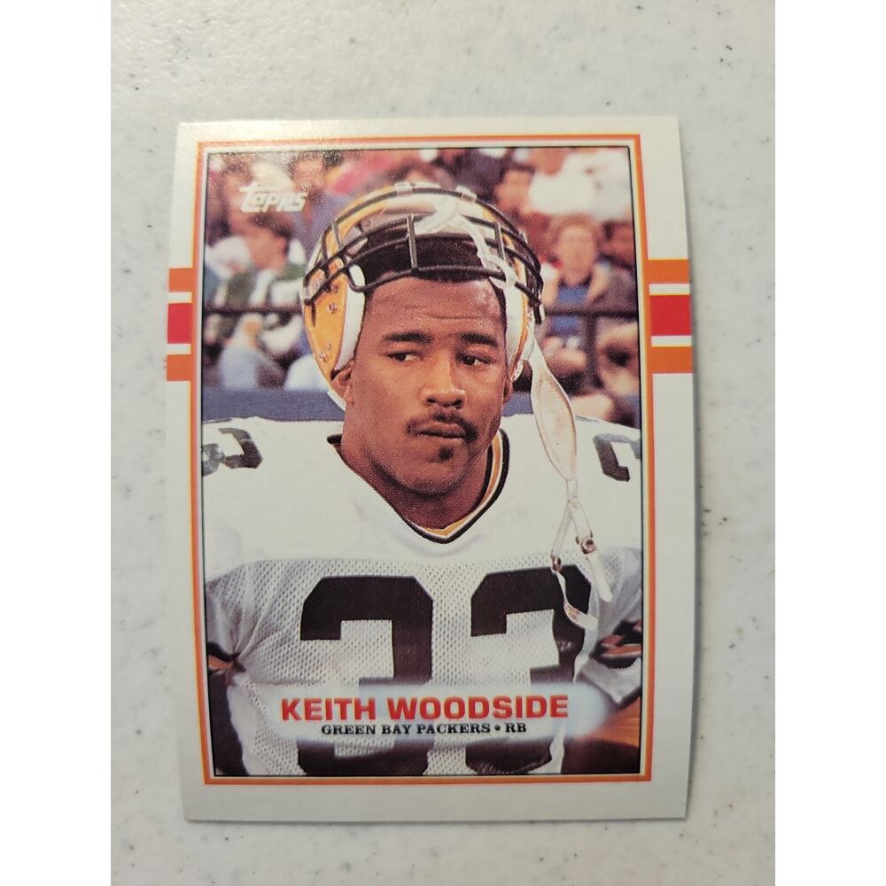 Keith Woodside 1989 Topps #375 - Rookie - Green Bay Packers - NFL - Fresh pull